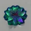 Placeholder: transparent multicolor crystal rose leaf