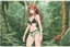 Placeholder: a anime-girl in a bikini on a jungle background
