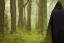 Placeholder: dark robed figure in forest, highly detailed, 8k