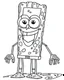 Placeholder: Generate a colouring pages of the plankton From SpongeBob SquarePantsb along with some pencil sketch marks with a white background