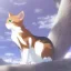 Placeholder: tabby cat animal, anime, ultra-detailed, white background, HD design by makoto shinkai, Granblue Fantasy