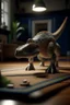 Placeholder: me using a hipposaur dino on a doormat,shot on Hasselblad h6d-400c, zeiss prime lens, bokeh like f/0.8, tilt-shift lens 8k, high detail, smooth render, down-light, unreal engine, prize winning