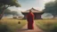 Placeholder: Buddha monk After convincing the older brother of his creative idea, they began to implement the plan. They built a small hut in the heart of the field, resembling a silent haven that would be the center of operations for experimenting with reading the body language of animals,4k