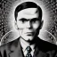 Placeholder: Alan Turing, Sacred Geometry, Rainbow pallette