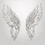 Placeholder: cartoon drawing of angel wings against a white background.