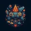 Placeholder: Vector illustration, Minimalistic, Digital illustration, a Little [i paused my game to be here, Gaming T-shirt Design]Print for t-T-shirt HaHand-drawn vector illustration, T-shirt design, Dramatic Lighting, Trending on Artstation, Award-winning, Icon, Highly detailed