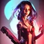 Placeholder: sexy cyberpunk girl