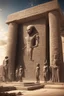 Placeholder: An extremely detailed photorealistic image depicting the ancient astronaut theory, featuring {alien beings interacting with ancient human civilizations, advanced technology amidst ancient structures}, set in {an ancient Egyptian temple, with hieroglyphs and monumental statues}. Hyper-realistic, inspired by the works of {Erich von Däniken, Giorgio A. Tsoukalos, David Hatcher Childress}. Shot with a high-resolution camera, using a {wide-angle lens}, under {natural sunlight}. Ultra-high-definition,