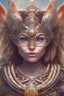 Placeholder:  Photorealistic painting Portrait voluptuous female Celtic Chief iron maiden rainbow celtic tribal tattoos, sword, full detail, 8k Neko Erokawa, style of Zootopia