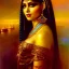 Placeholder: Drawing of beautiful face,busty 'cleopatra',throne,hieroglyphics,balanciaga fashion clothe painting by gaston bussiere, greg rutkowski, yoji shinkawa, yoshitaka amano, tsutomu nihei, donato giancola, tim hildebrandt, oil on canvas, cinematic composition, extreme detail,fit full head inside picture,16k