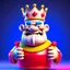 Placeholder: King cheerful 3D nft