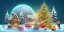 Placeholder: Cute tiny world Christmas diorama