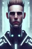 Placeholder: cyberpunk, head, men, portrai