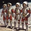 Placeholder: Ancient Roman astronauts in space suits