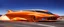 Placeholder: award winning car and driver photograph of a futuristic station wagon designed by only one vehicle per image painted metallic orange traveling at a high rate of speed, jet intake off of front center of vehicle and jet exhaust out the rear with bright blue flame, bilaterally symetrical, more a high speed road vehicle