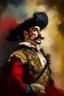 Placeholder: A surreal picture of a Matador , fighter Busch painting style ,
