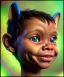 Placeholder: Neytiri toddler, smile, full body, dramatic lighting, hyper realistic