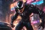 Placeholder: Venom in 8k solo leveling shadow artstyle, white fox them, close picture, rain, Shredder helmet, neon lights, intricate details, highly detailed, high details, detailed portrait, masterpiece,ultra detailed, ultra quality
