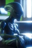 Placeholder: alien on a lazy Sunday ,3d 4k octane render, smooth, sharp focus, highly detailed, unreal engine 5,