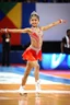 Placeholder: a lovely patinage girl dancer showing her performance in olympics