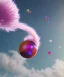 Placeholder: Ultra realistic speed clouds sky scene, wide angle view, sweet childs falling down, inflatable color clothing, free jumping flying, many trinkets, hair monster, many jelly beans, balls, color smoke, smile, happy, circus style, extreme, wind, clouds sea, 20,000 feet altitude, stratosphere, soft color, highly detailed, unreal engine 5, ray tracing, RTX, lumen lighting, ultra detail, volumetric lighting, 3d, finely drawn, high definition, high resolution.