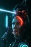 Placeholder: render the immage like cyborg cyberpunk neon