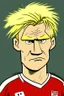 Placeholder: Erling Braut Holland Norwegian soccer player cartoon 2d