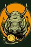 Placeholder: rhinoceros + egg +fierce + logo