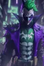 Placeholder: the joker in a full ninja suit, anime style, depth of field, nvidia graphics, lightrays, trending art