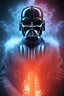 Placeholder: Darkvader outfit, black mask, high definition, ultra 8 k, volumetric lighting, blue fire, fog