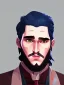 Placeholder: Portrait of a 30 year old strange gay wizard like John Snow