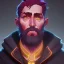 Placeholder: Portrait of a 30 year old strange warlock