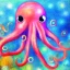 Placeholder: beautiful mystical underwater octopus, seashell, fish, high quality, acrylic paints, pastel colors, by Renoir