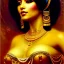 Placeholder: Drawing of beautiful face,busty 'cleopatra',throne,hieroglyphics,balanciaga fashion clothe painting by gaston bussiere, greg rutkowski, yoji shinkawa, yoshitaka amano, tsutomu nihei, donato giancola, tim hildebrandt, oil on canvas, cinematic composition, extreme detail,fit full head inside picture,16k