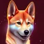 Placeholder: Pleiadean shiba inu with geometric facepaint