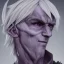 Placeholder: Dark Elf Male White Hair Lavendar Eyes