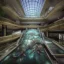 Placeholder: abandoned shopping mall, flooded, escalator, crumbling, ovetaken by nature, 8k resolution, 3D octane render, intricate, sharp, crisp, digital art, detailed matte, volumetric lighting George Grie, Anne Dittman, Anne Stokes, Lisa Parker, Selina French, greg rutowski