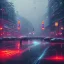 Placeholder: Cyberpunk Moscow, night, rainy