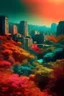 Placeholder: Dream city, color, nature