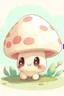 Placeholder: Cute mushroom, soft colors