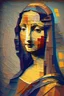 Placeholder: Mona Lisa , abstract style