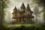 Placeholder: fantasy victorian house surrounded by forest