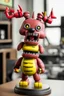 Placeholder: 3d plastic figurine of Electrobab from five nights at Freddy's - on a stand