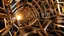 Placeholder: a 3d fractal stage structre made of metallic color 3d structures, pertty artistc background,dynamic lights