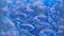 Placeholder: fish swimming in a garden of blue flowers, light blue lavender color, dark blue, detailed photo