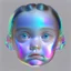 Placeholder: Portriat face holographic cute