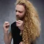 Placeholder:  man with long blond curly hair, full body, flesh tone, real photo, soft lighting