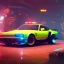 Placeholder: cyberpunk car,cyberpunk 2077, ultra realistic,shiny, smooth, studio quality, octane render, Surrealism, Triadic colour scheme,glow-stick, ambient lighting,nightclub lighting, polaroid, 100mm