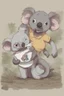 Placeholder: "ren and stimpy" style koala