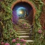 Placeholder: An intricate, elaborate portal covered with vines and flowers to the Galaxy, milkyway, planets, beautiful, stunning, intricate, ultra-fine detail, 8k, ornate, sharp, crisp, high-quality, 3d, realistic, digital art,George Grie, Anne Dittman, Anne Stokes, Lisa Parker, Selina French